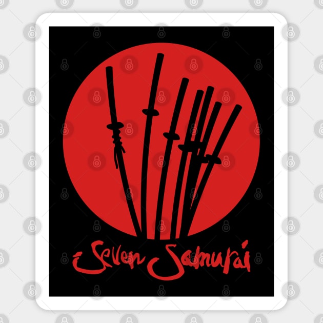 Mod.4 Seven Samurai Japanese Sticker by parashop